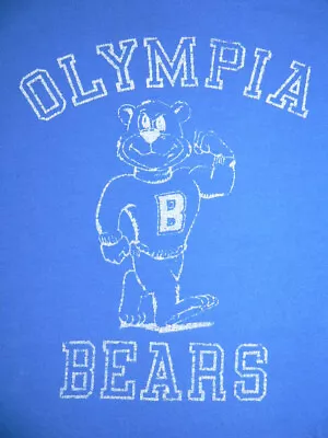 Vtg 90s T Shirt L Olympia Bears Oly Hamm's Beer Distressed Faded Single Stitch • $49.99