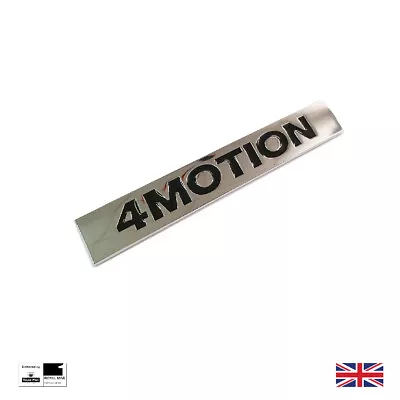 £12.98 • Buy 4MOTION Boot Badge For VW Golf Jetta Passat Tiguan Polo Touareg Chrome/Black