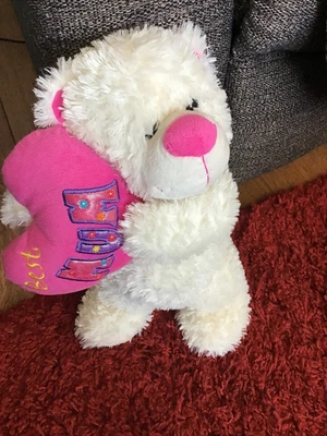 £6.50 • Buy White Teddy Bear Saying Best Mum. By Cuddles
