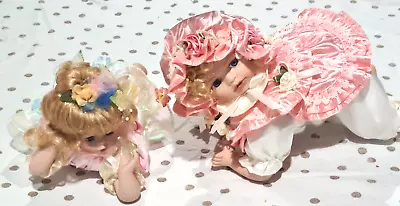 Vintage 1990s Homeart Porcelain Dolls Pair Of Babies • $40