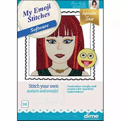 DIME Designs In Machine Embroidery My Emoji Stitches Embroidery Software New • $199.99