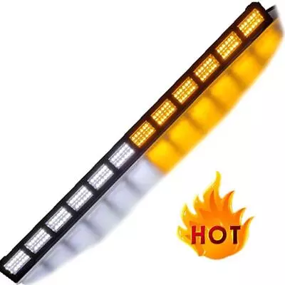 1x 108LED Car Emergency Strobe Flashing Warning Lamp Fog Light Bar Yellow/white • $34.18