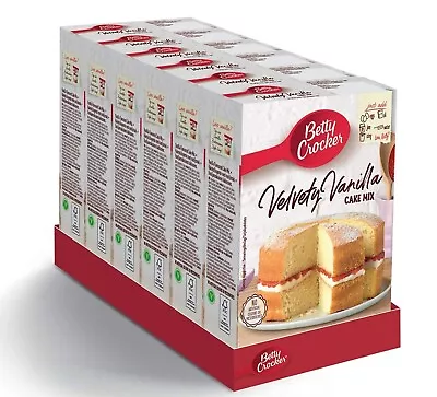 Betty Crocker Velvety Vanilla Cake Mix 425g Pack Of 6 • £14