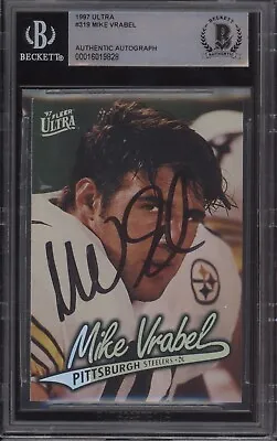 Mike Vrabel Signed 1997 Fleer Ultra Rookie #319 Bas/bgs Authentic Autograph • $49.99