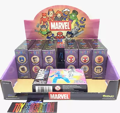 Marvel Minimates Lot Of 7 & Store Display Box - Hulk Spider-Man Cap Logan • $99.99