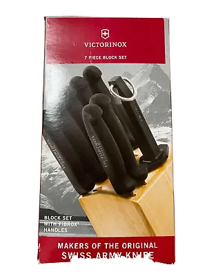 Victorinox Fibrox 7 Piece Hardwood Knife Block Set NEW • $185.50