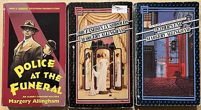 Lot Of 3 Margery Allingham: Police Funeral~Fashion Shrouds ~Tethers (Campion) PB • $14.99