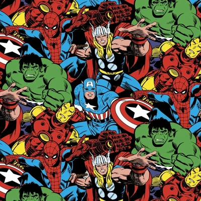 $7.75 • Buy Avengers Marvel Fabric Licensed Cotton Fabric Hulk Thor Captain America Ironman