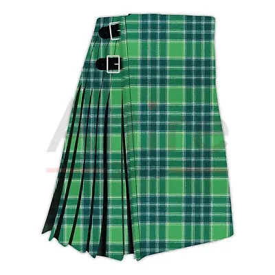 Scottish Handmade Traditional Macdonald Lord Of Isle Tartan Kilt-Clan Macdonald • $59
