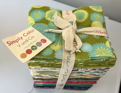 Simply Color V And Co. - Fat Quarter Bundle - Moda - OOP - Great Condition • $85