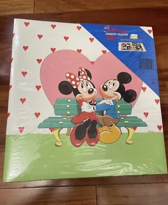 Vintage Mickey & Minnie Mouse Photo Album 3 Ring Binder NEW Fits 3.5x5 Inch Pics • $19.88