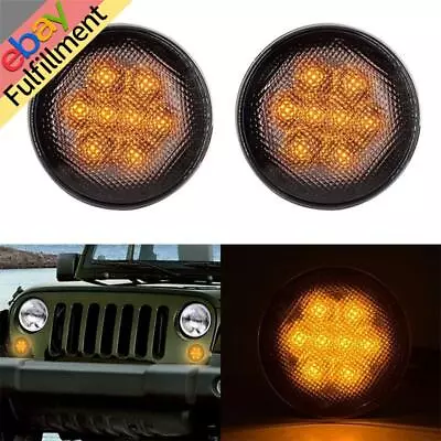 Car-Parts Left Right Side Fender Lamp Light Signal Marker For Jeep Wrangler JK • $31.75