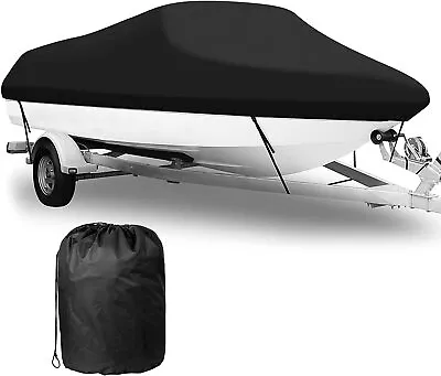 Boat Cover600D 20-22ft Heavy Windproof Waterproof Mooring Trailering Boat Cover • $49.99