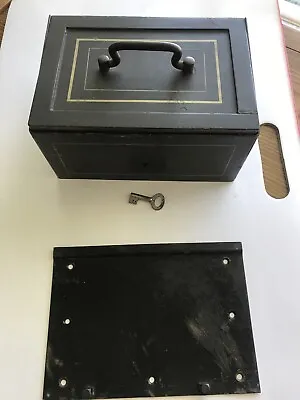 Bash Hnos & Ca Vintage Safe Lock Box Buenos Aires 951. With Key & Bottom Plate • $699.99
