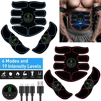 EMS Abdominal Muscle Toning Trainer ABS Stimulator Toner Fitness Binder Gym Belt • $25.99