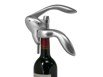 Metrokane Houdini Lever-Style Corkscrew Wine Opener - Silver - W2806 • $24.95