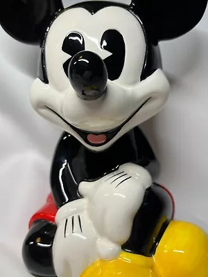 Disney Mickey Mouse Ceramic Coin Bank • $44.99