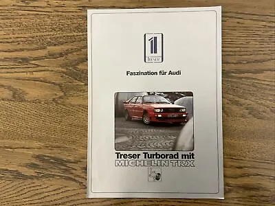 1984 Audi Tresor 100 200 Coupe 80 Quattro Michelin Trx Tuning Brochure Rare • $19.20