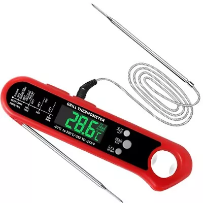 £4.99 • Buy Digital Food Thermometer Probe Temperature Kitchen Cooking BBQ Milk Meat Baking