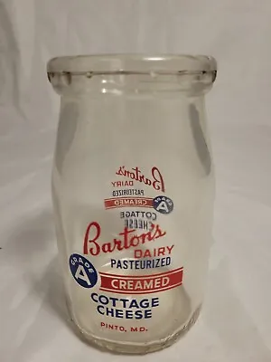 Barton's Dairy Cottage Cheese Jar Pinto Maryland • $29.99