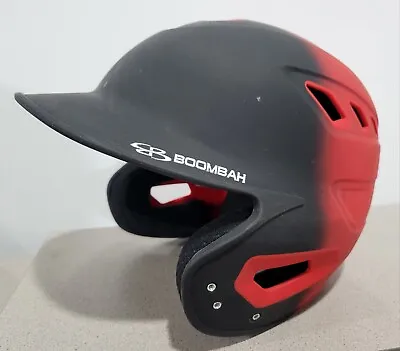 Boombah Baseball Softball Batting Helmet Black Red Sr Senior Adult Size • $35.99