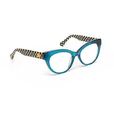 MacKenzie-Childs Kitty Readers - Turquoise - X2.5 • $57.20