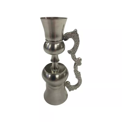 Pewter-Plated Double Jigger- Antique Vintage Style • $24.95