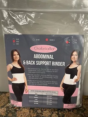 Gabrialla Abdominal Support Binder Medium 9  Breathable Elastic AB-309(I) NIP • $22.99