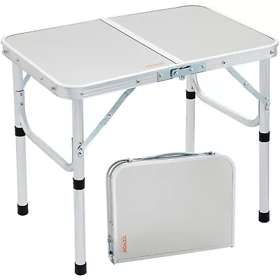 VEVOR Folding Portable Camping Table Aluminum Outdoor Table Adjustable Height • $31.99