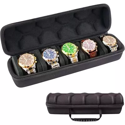 Travel Storage Organizer Watch Roll Display Case Watch Storage Box Watch Case • $40.24