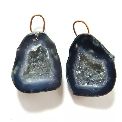 Distressed Tabasco - Tiny Mexican Geode Polished Halves With Ring  TABD89 • $18.60