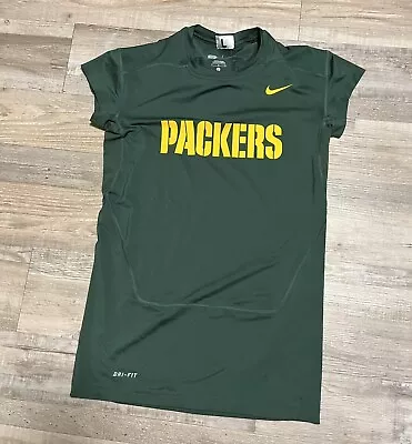 Green Bay Packers Nike NFL Game Worn Used Issued Shirt Catapult Contact Pad LGE • $39.99