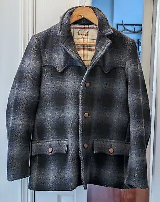 Mister Freedom Pioneer Blazer Jacket Wool Plaid 36 Sugar Cane • $499