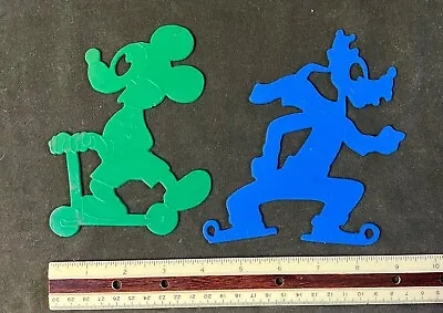 Vintage Disney Character Tracing Stencils Mickey Mouse And Goofy • $8