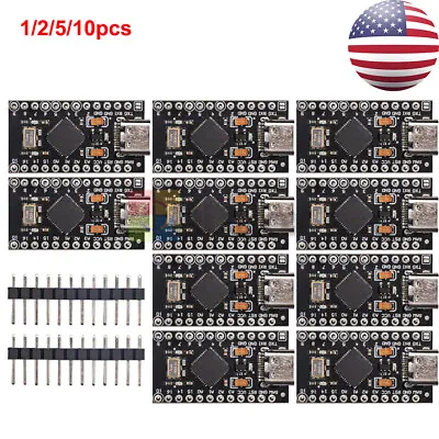 1/2/5/10PCS 5V Pro Micro Type-C USB ATmega32U4 Development Board Module 16MHz US • $11.68