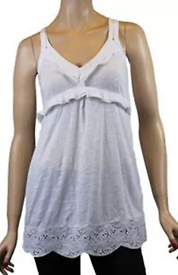 £7.99 • Buy Womens Strappy Top Size UK 12 White Bay Trading Sleeveless Rrp£14.00 New