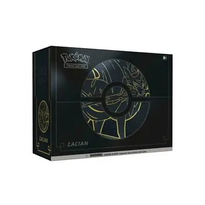 $99.99 • Buy Pokemon TCG English Elite Trainer Box PLUS Zacian FACTORY SEALED!