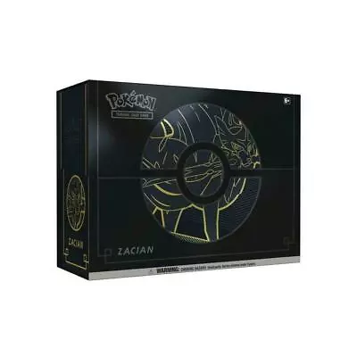 $99.99 • Buy Pokemon TCG English Elite Trainer Box PLUS Zacian FACTORY SEALED!