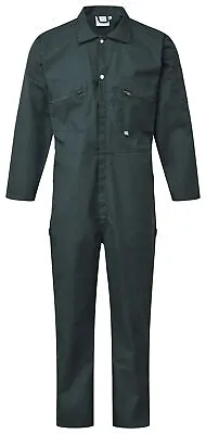 Mens Work Coveralls Zip Overalls Warehouse Garage Mechanics Boilersuit Suit New • £13.95