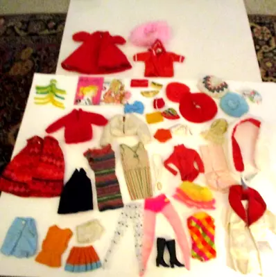 Vintage 60s Barbie Clothes Books Hangers Clothes Dress Hats Htf Gold Bags Oss • $24.99