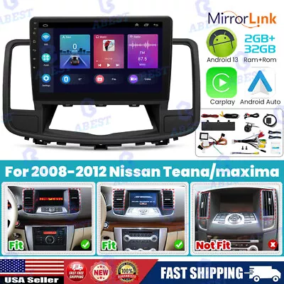 32GB For Nissan Teana Maxima 2008-2013 Android Car Stereo Carplay GPS Navi Radio • $144.35
