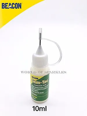 Gem-Tac Glue For Applying Swarovski Crystals In Needle Precision Tip Bottle 10ml • $9.55