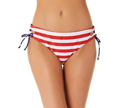 £22.01 • Buy California Waves Juniors' Classic Stars And Stripes Side-Lace-Up Hipster Bikini