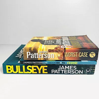 $16.90 • Buy 3x James Patterson Bundle Michael Bennett Series Worst Case + Bullseye + Chase