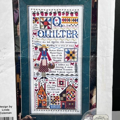 $9.95 • Buy Jeremiah Junction Q IS FOR QUILTER Cross Stitch Pattern & Thread - PLS READ