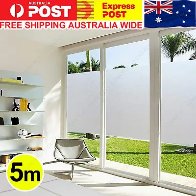 90cm*3m/5m Clear Frosted Home Window Glass Removable Privacy Film DF • $13.95