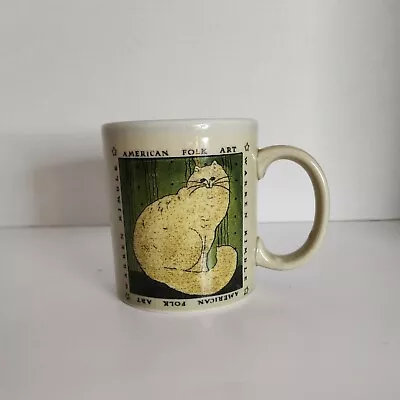 Vtg Otagiri American Folk Art Warren Kimble Cat Coffee Mug  • $16.99