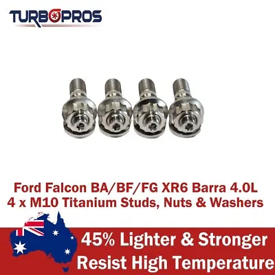 Titanium Exhaust Manifold To Turbo Stud Kit For Ford Falcon XR6 BA/BF/FG Barra • $58