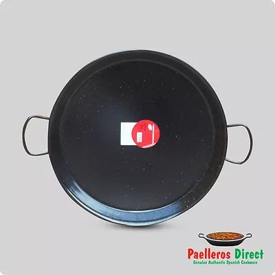 50cm Authentic Spanish Enamelled Steel Paella Pan • £36.99