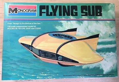 1964 Monogram 1/60 Voyage To Bottom Of The Sea Flying Submarine Kit #6011 • $28.40